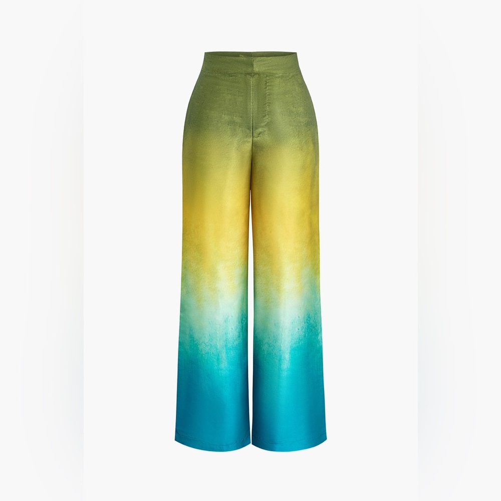 Ombre Wide Leg Pants size L mc5